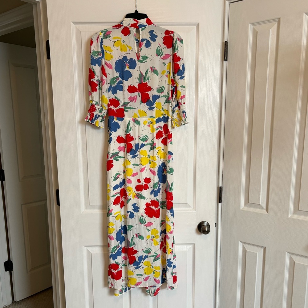 RIXO x TARGET Floral Mock Neck Cascade Ruffle Dress - Picture 7 of 8